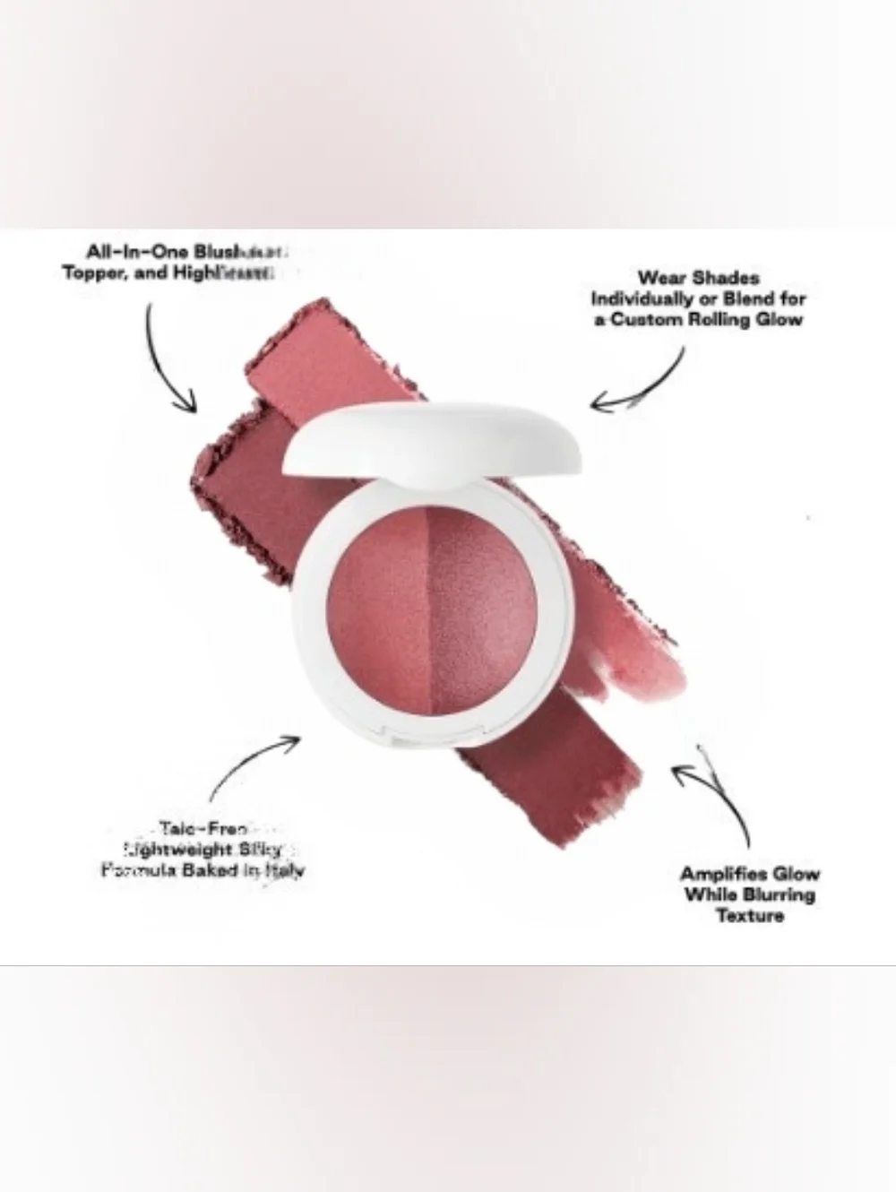 Dibs NIB Duet Baked Blush in Backstage Two Shades